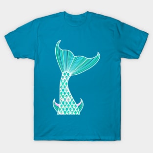 MERMAID Tail Blues T-Shirt